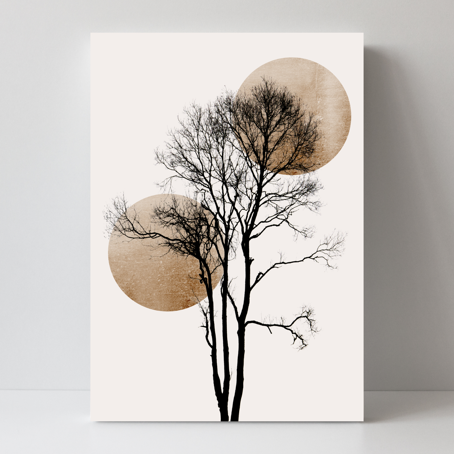 Sun and Moon Hiding - Gold by Kubistika