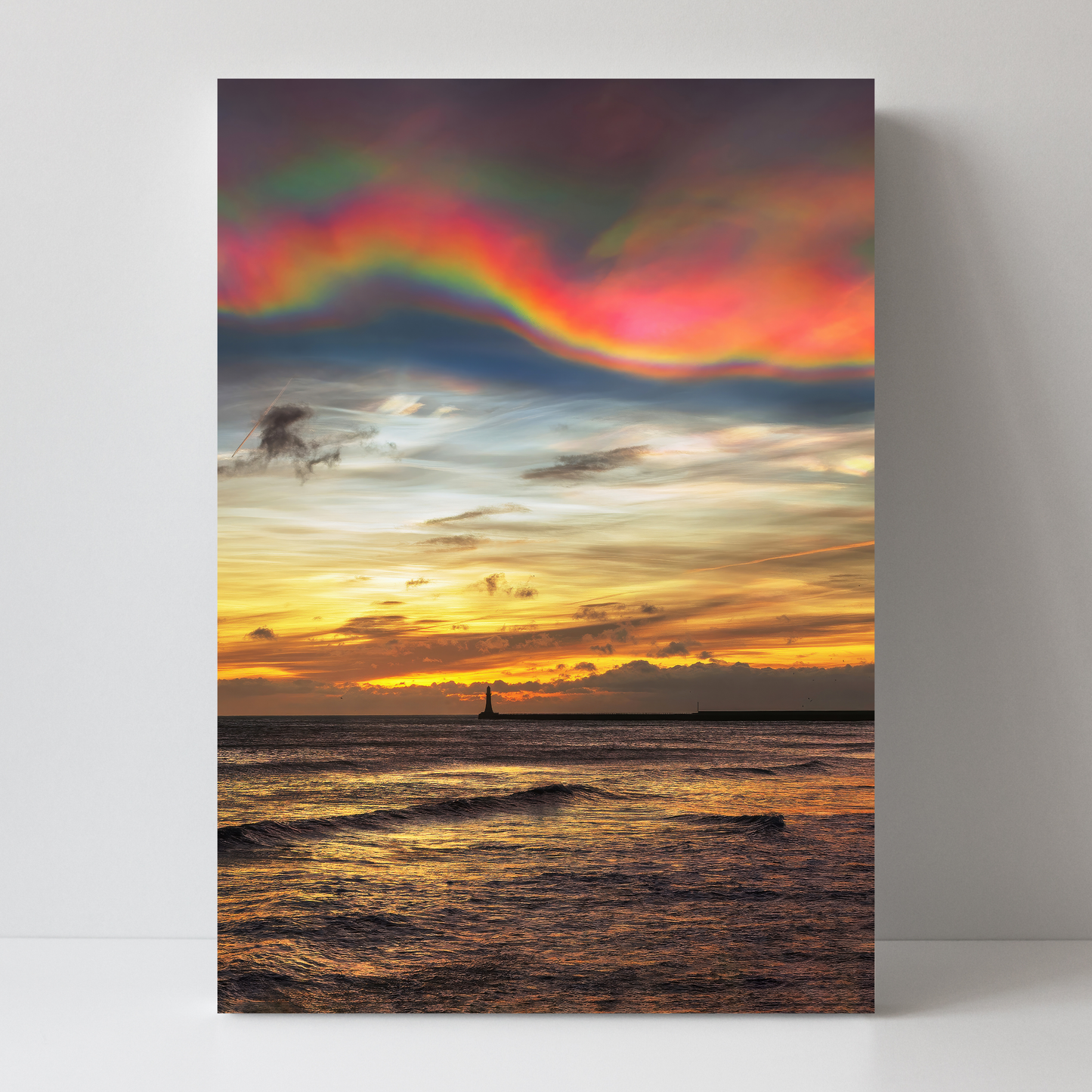 Amazing Mother of Pearl Clouds Over Roker by Steven Robinson