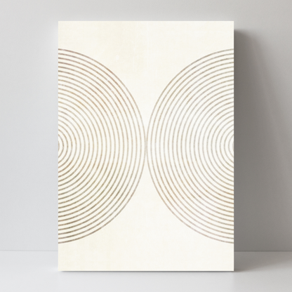 Set of 2 Neutral Mid Century Prints A by Print Punk Studio