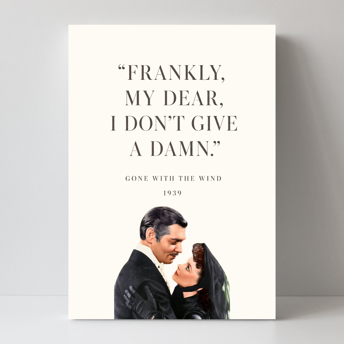 Frankly My Dear by Print Studio By Anya