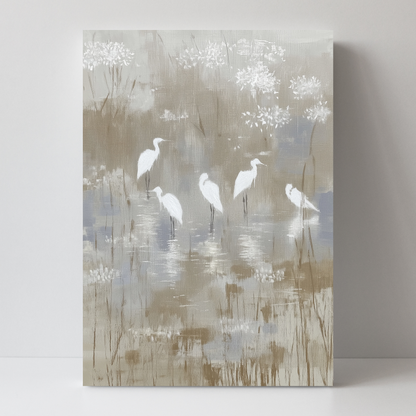 Egrit Among Reeds by Chromatic Storm Studio