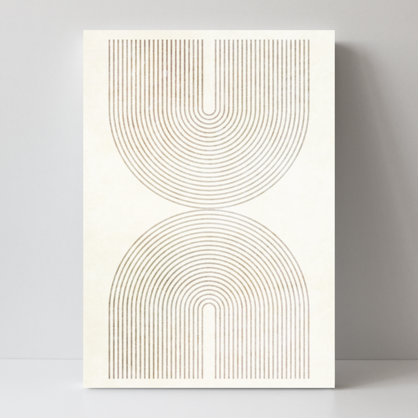 Set of 2 Neutral Mid Century Prints B by Print Punk Studio