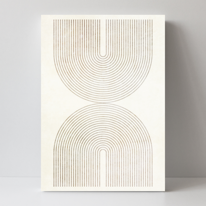 Set of 2 Neutral Mid Century Prints B by Print Punk Studio