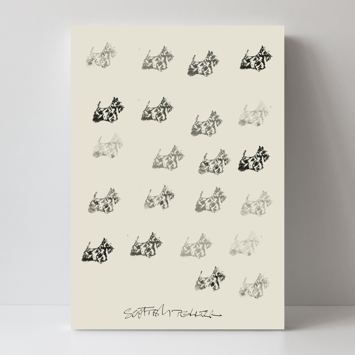 Scottish Terrier Grid by Cartissi