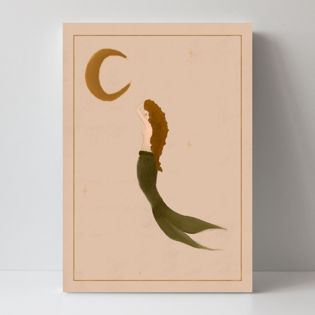 The mermaid and the Moon by Queen of the Rodeo