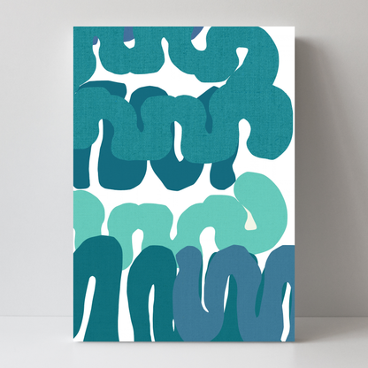Blue Squiggles 3 by Cartissi