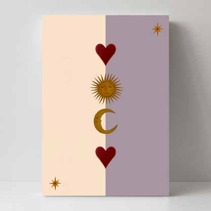 Sun Moon and heart by Queen of the Rodeo