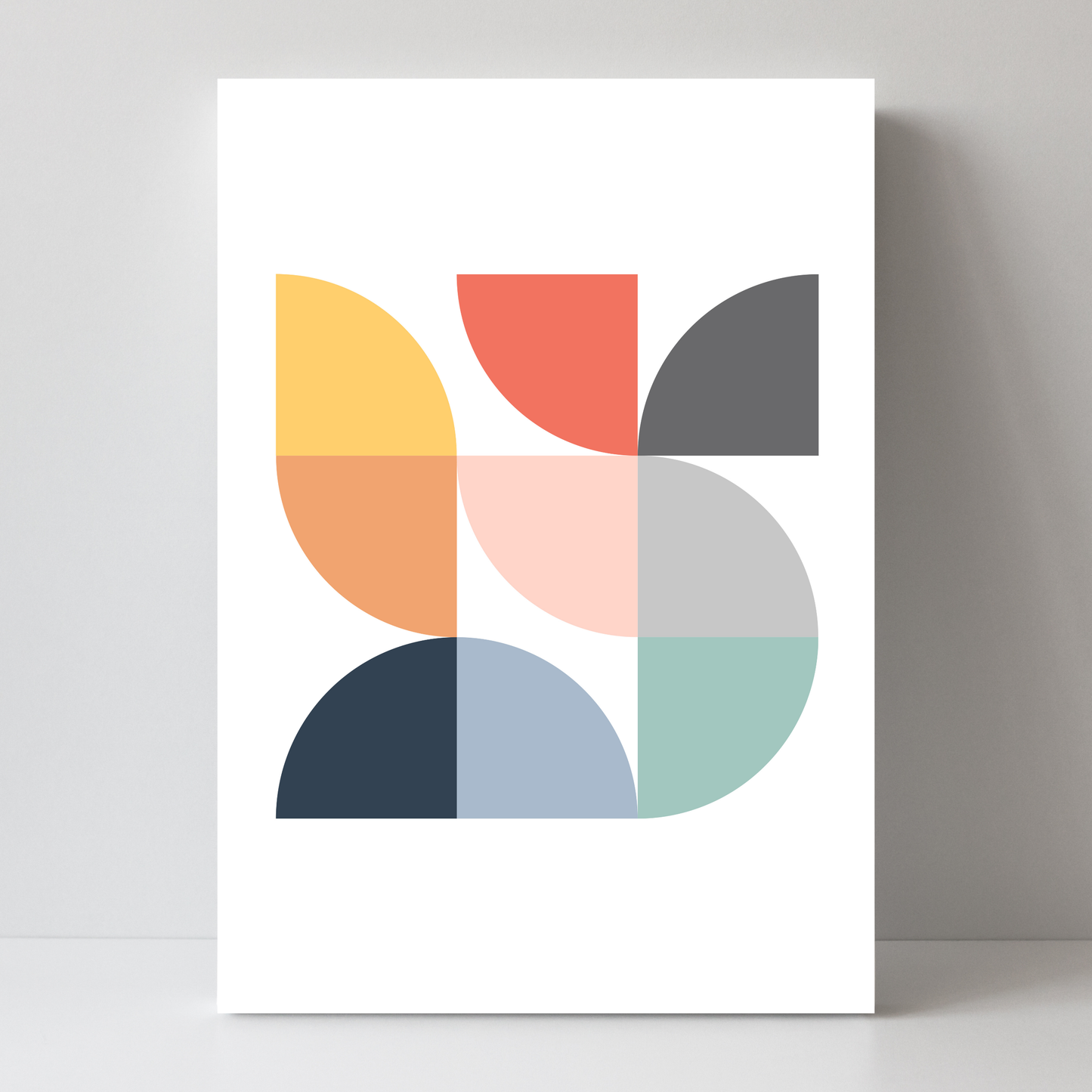 Scandi Quarter Circles by Print Punk Studio