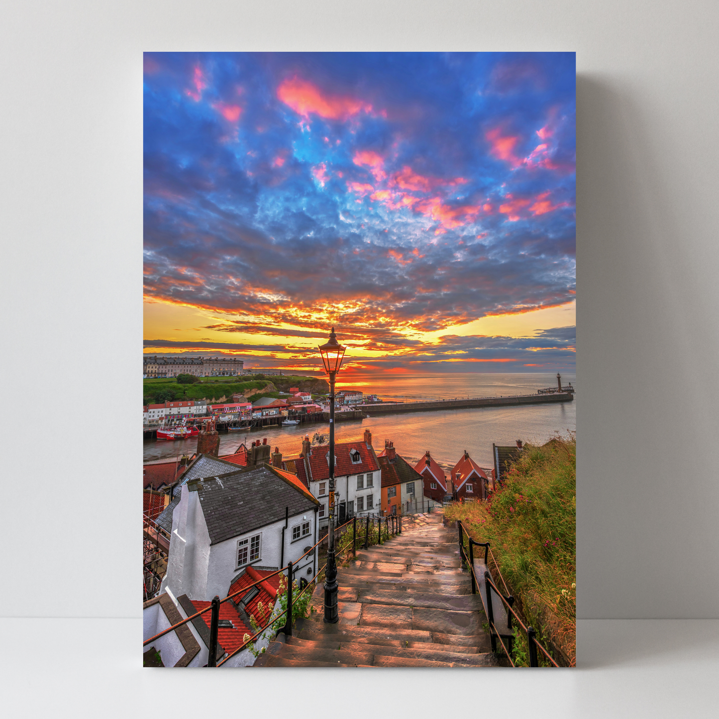 Whitby at Sunset by Steven Robinson
