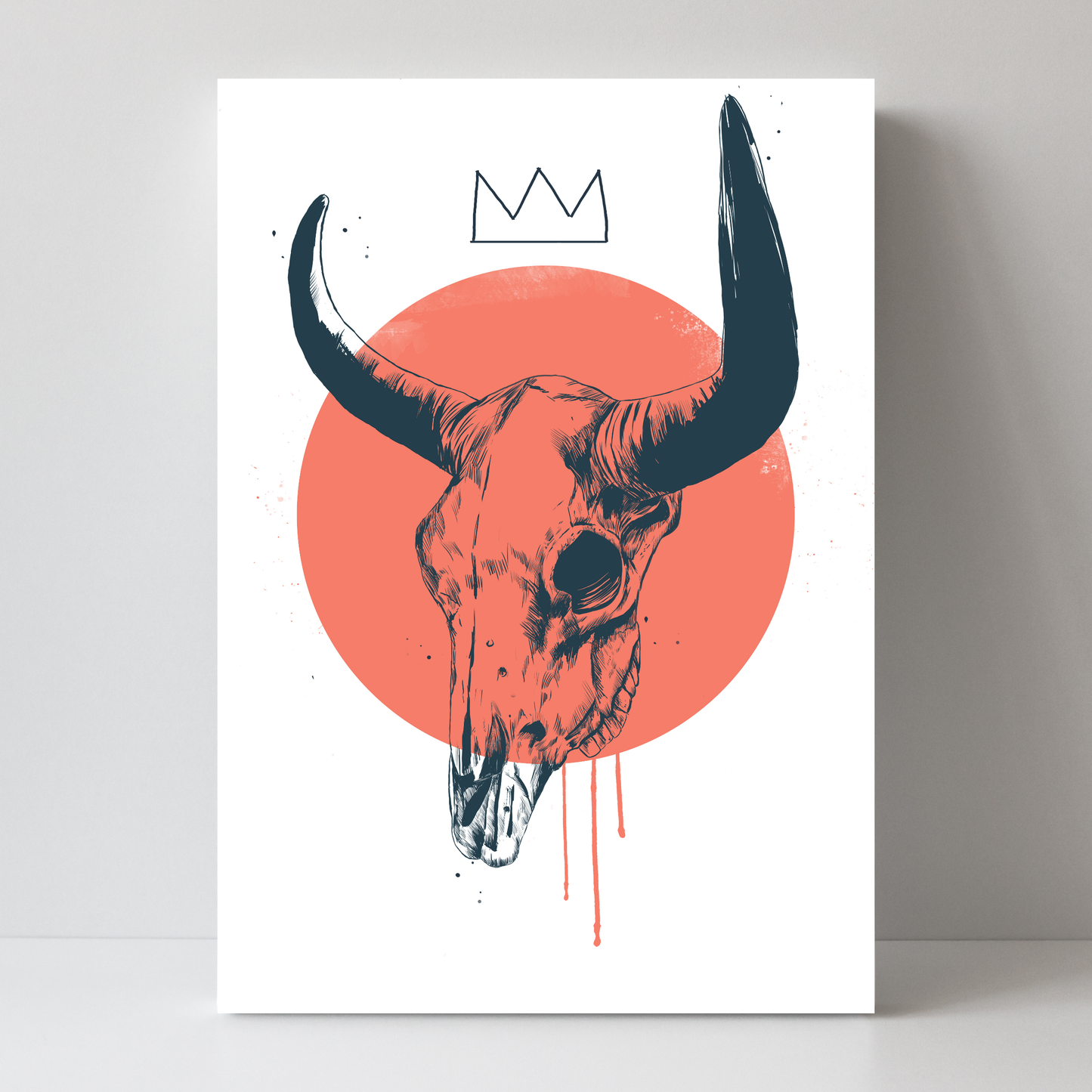 Blue Skull 2 by Balazs Solti