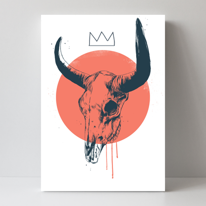 Blue Skull 2 by Balazs Solti