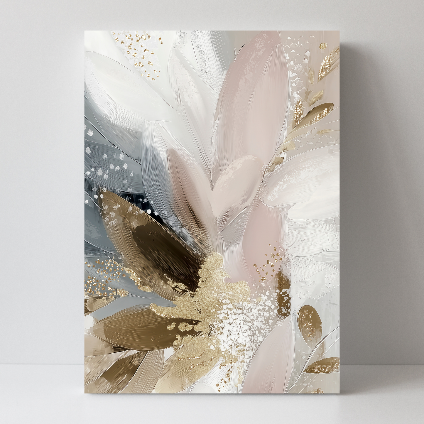 Doves In Bloom Abstract by Bella Eve