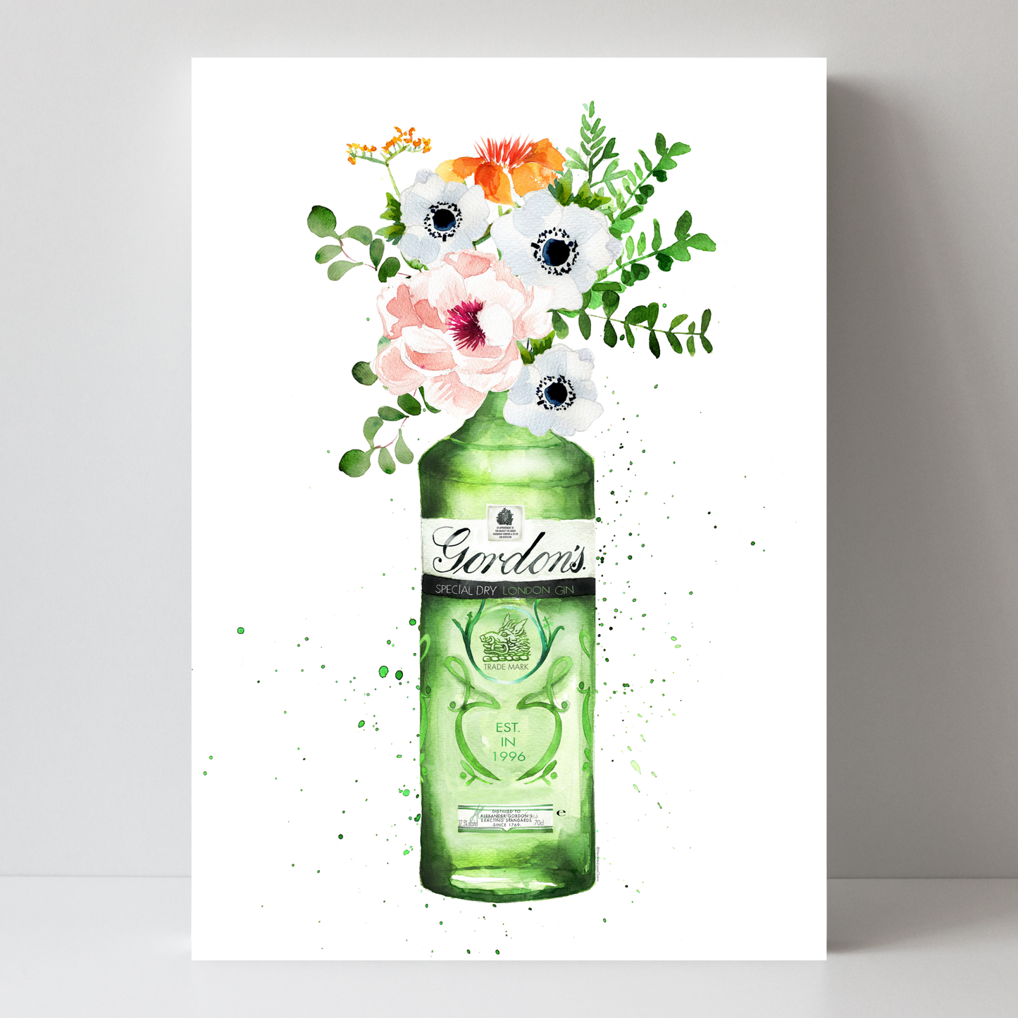 Gordons Gin and Flowers by Mercedes Lopez