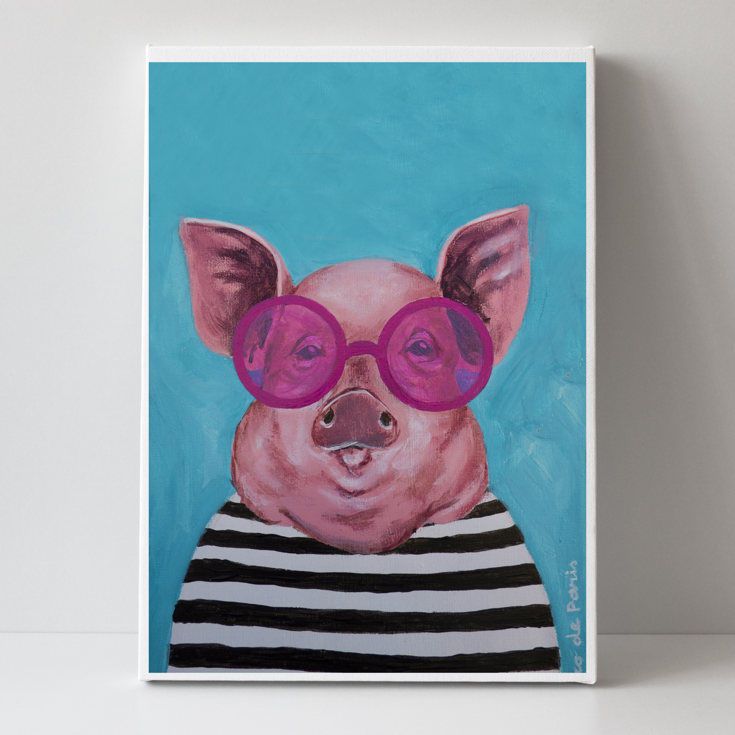 Stripy Pig by Coco Deparis