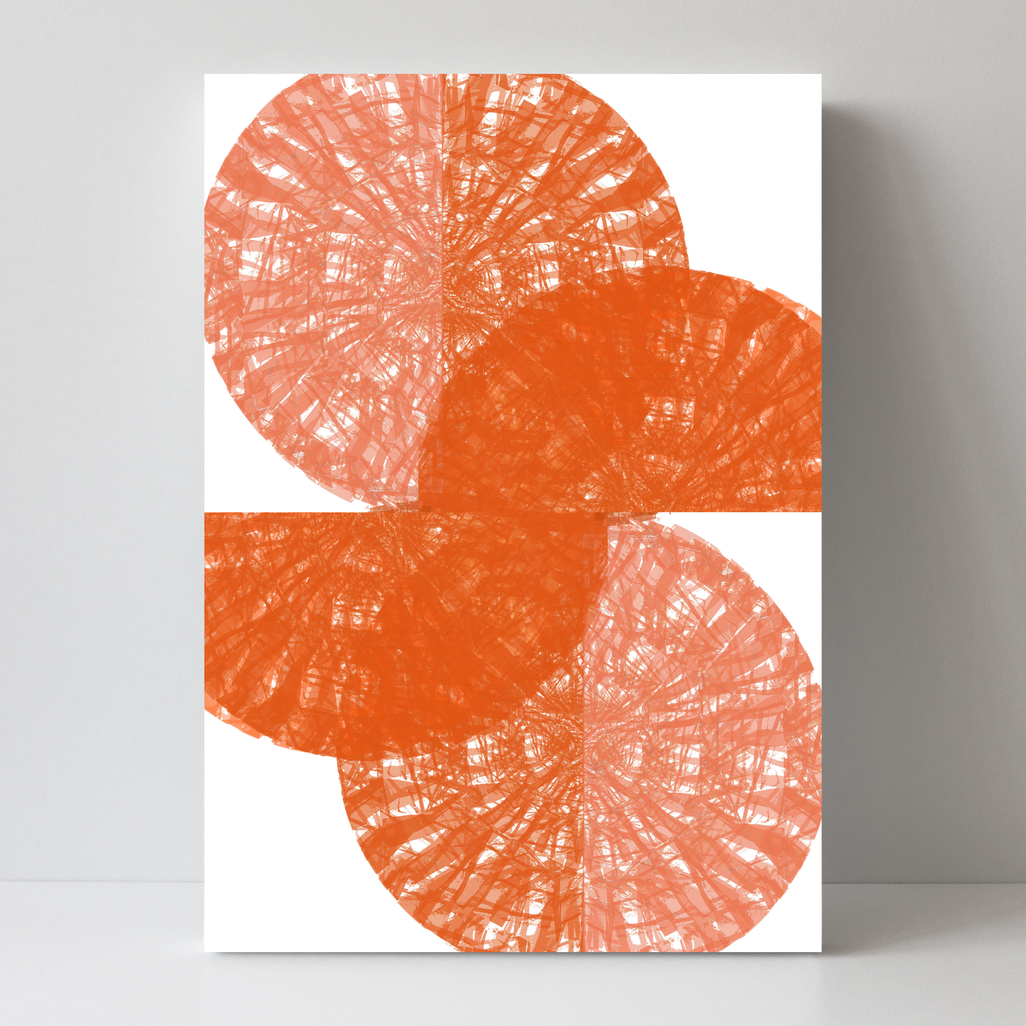 Orange Circle Fans 1 by Cartissi
