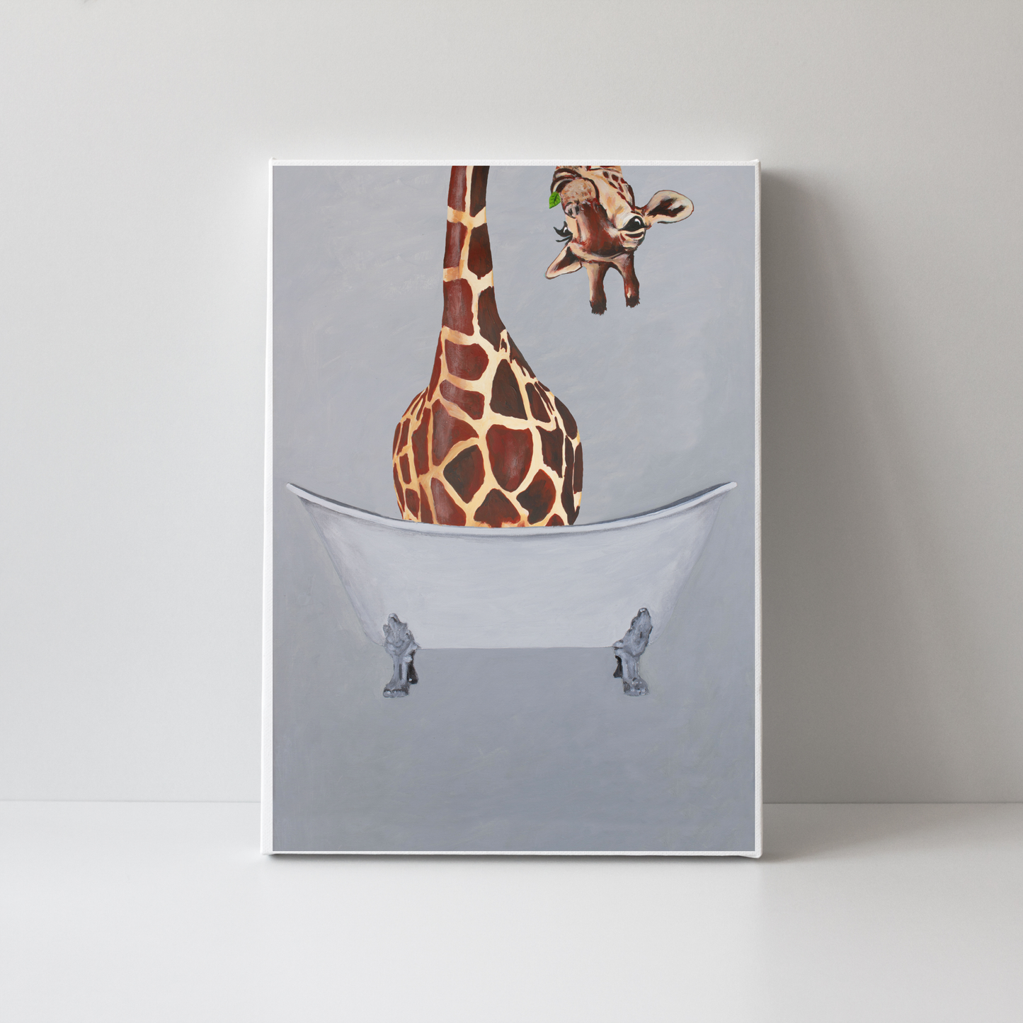 Giraffe in Bathtub by Coco Deparis
