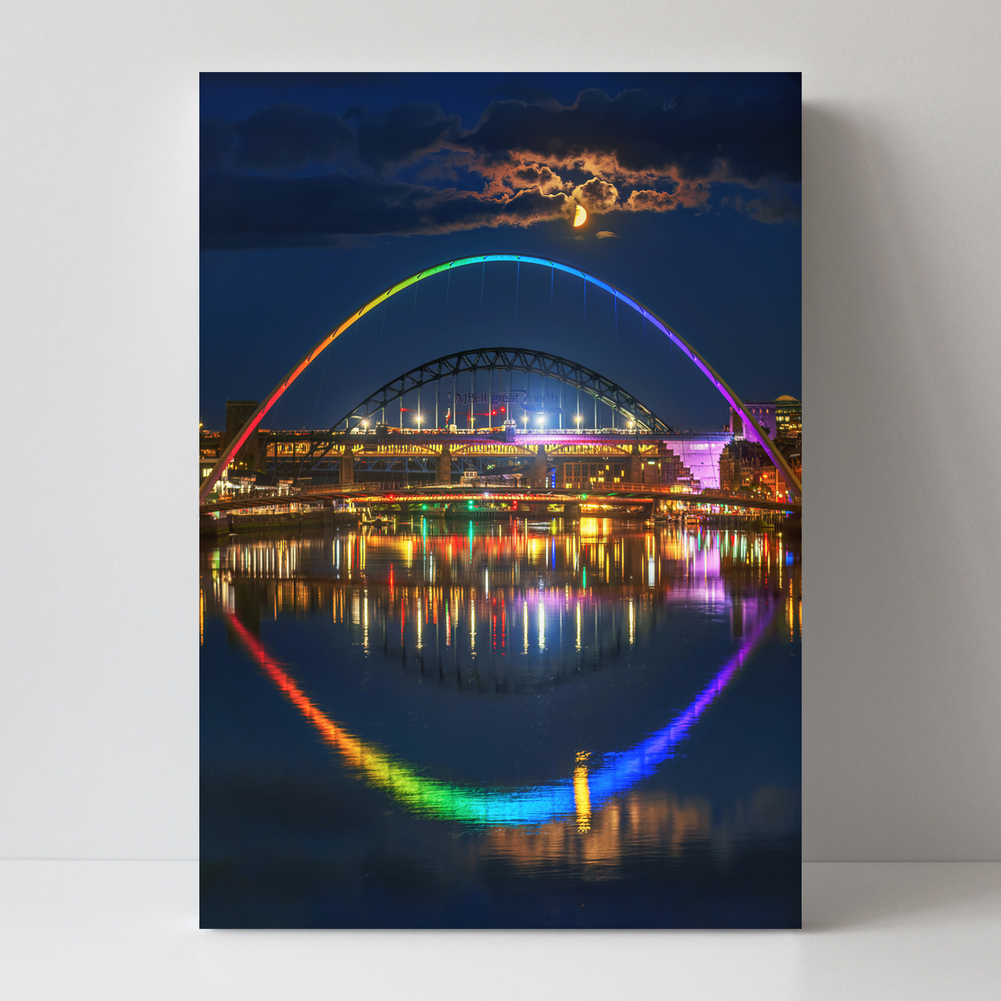 Two Bridges and a Moon by Steven Robinson