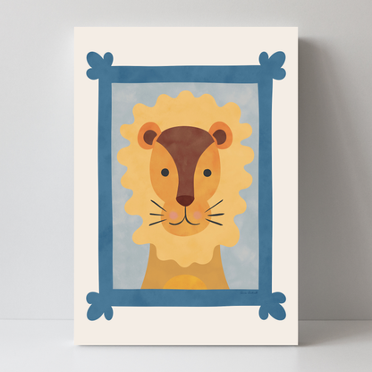 Animal Portraits Lion by Carrie Cantwell