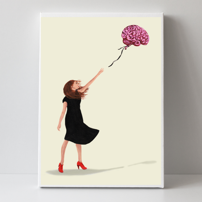 Banksy Inspired Brain Balloon by Coco Deparis