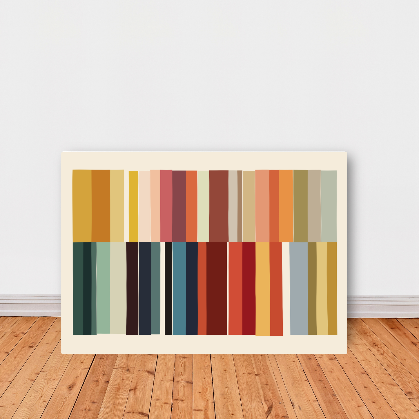 Vertical Colour Stripe Print by Print Punk Studio