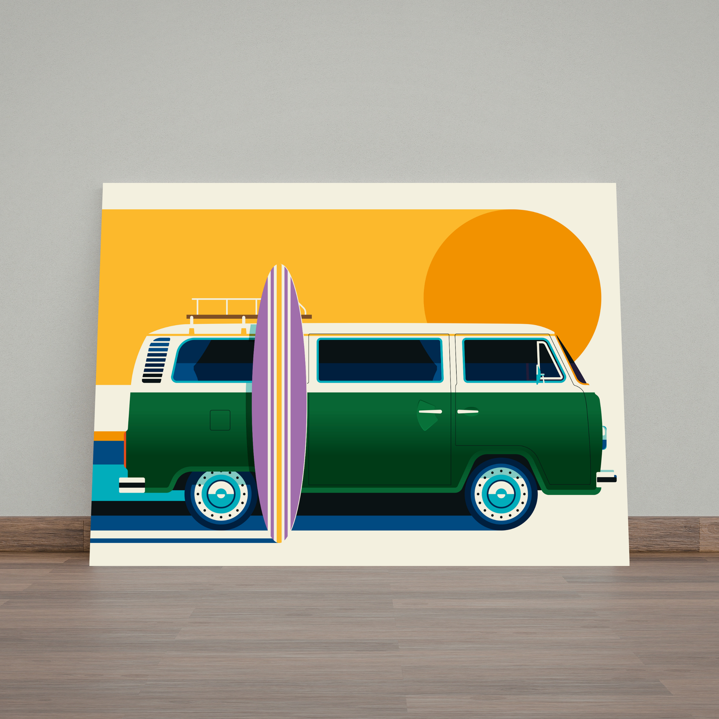 Vintage Camping Bus by Bo Lundberg