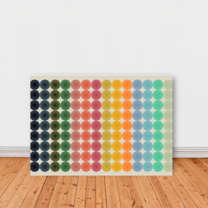 Colourful Abstract Circles Large Print by Print Punk Studio