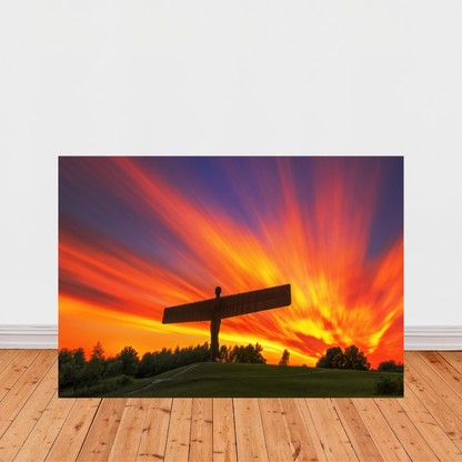 Long Exposure Streaky Sky at The Angel of The North by Steven Robinson