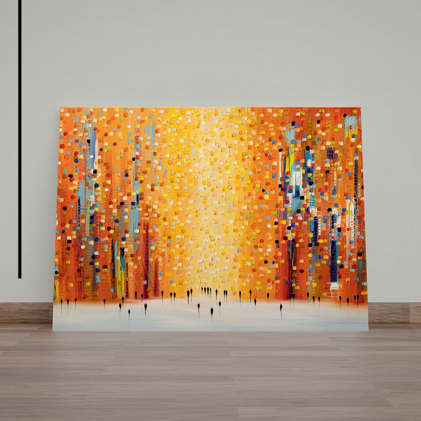 Orange Sunset Stroll by Ekaterina Ermilkina