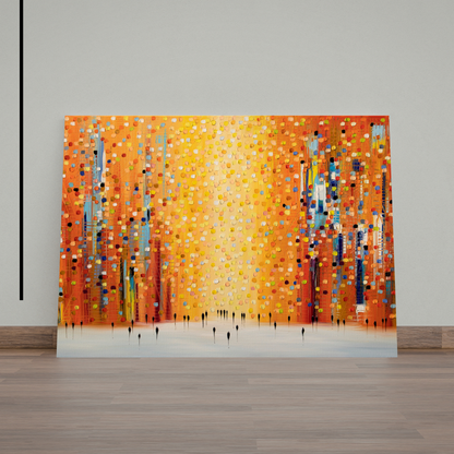 Orange Sunset Stroll by Ekaterina Ermilkina
