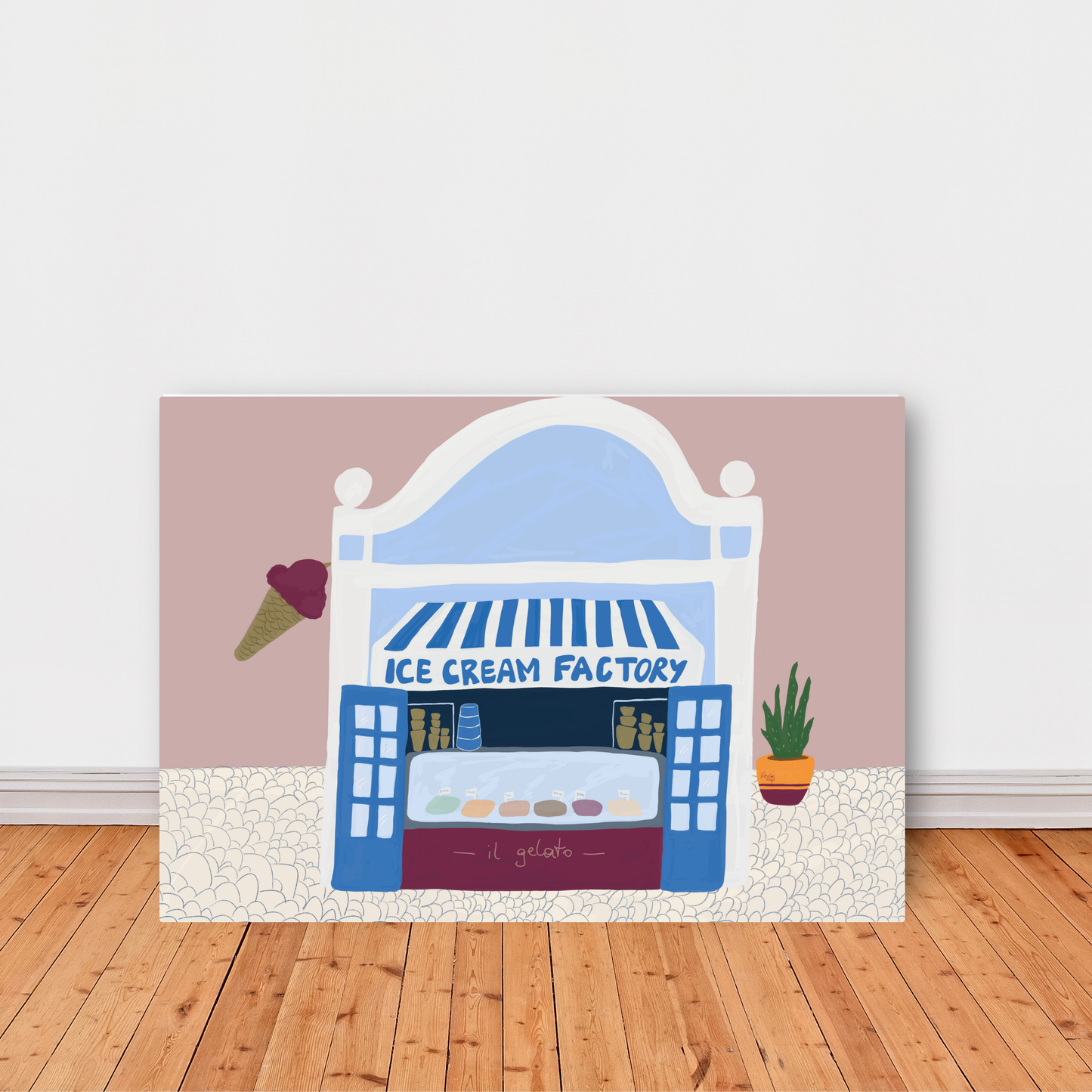 Ice Cream Factory by Alix Campbell Art