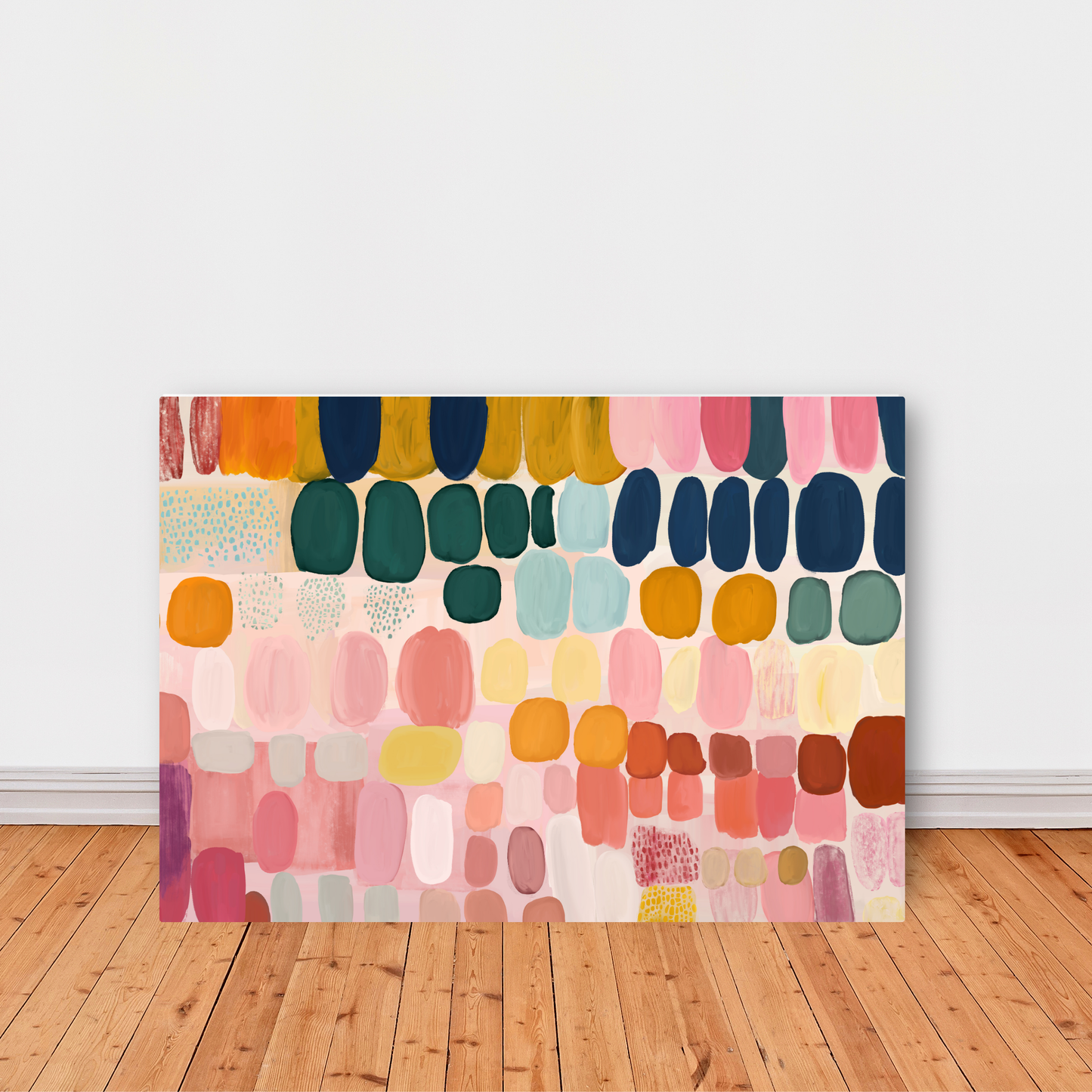 Colourful Abstract Painting Daubs 2 by Print Punk Studio