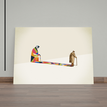Walking Shadow Old Man by Jason Ratliff
