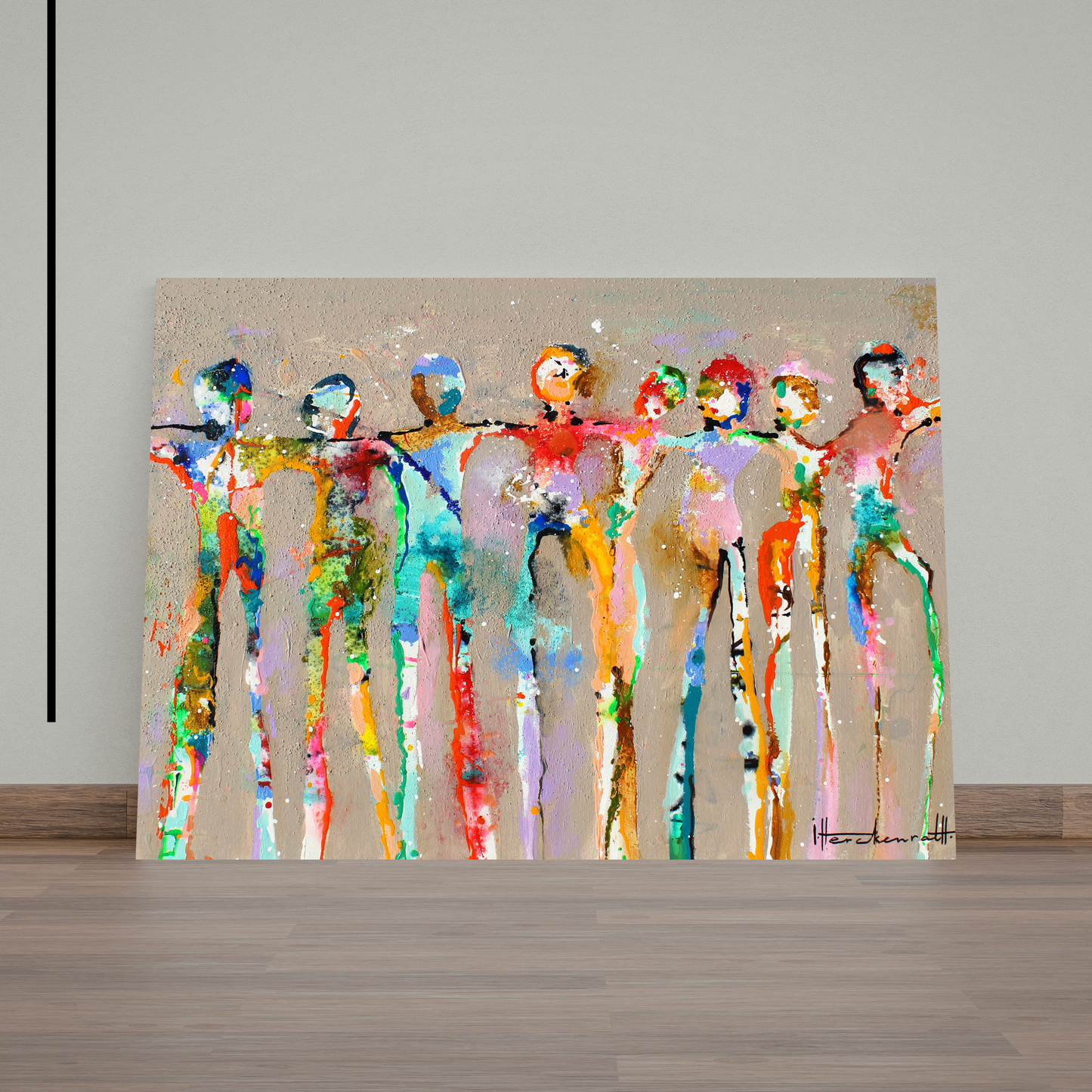 Connected People Eight by STUDIO PAINT-ING