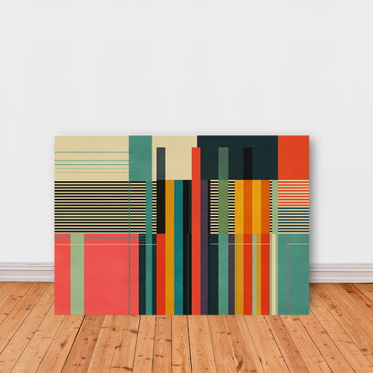 Colourful Stripes and Lines Print by Print Punk Studio