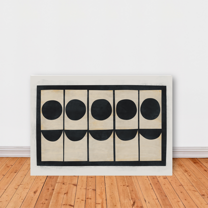Cool Black Abstract Painting Print by Print Punk Studio