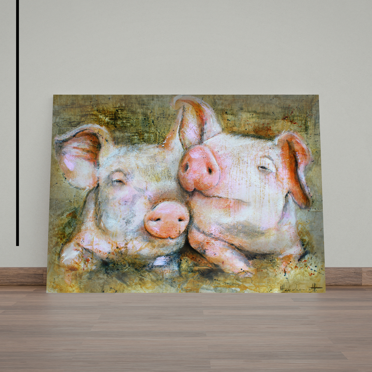 Pig Friends by STUDIO PAINT-ING