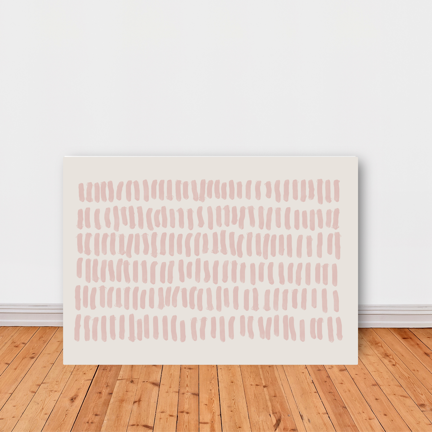 Blush Pink Abstract Lines by Print Punk Studio