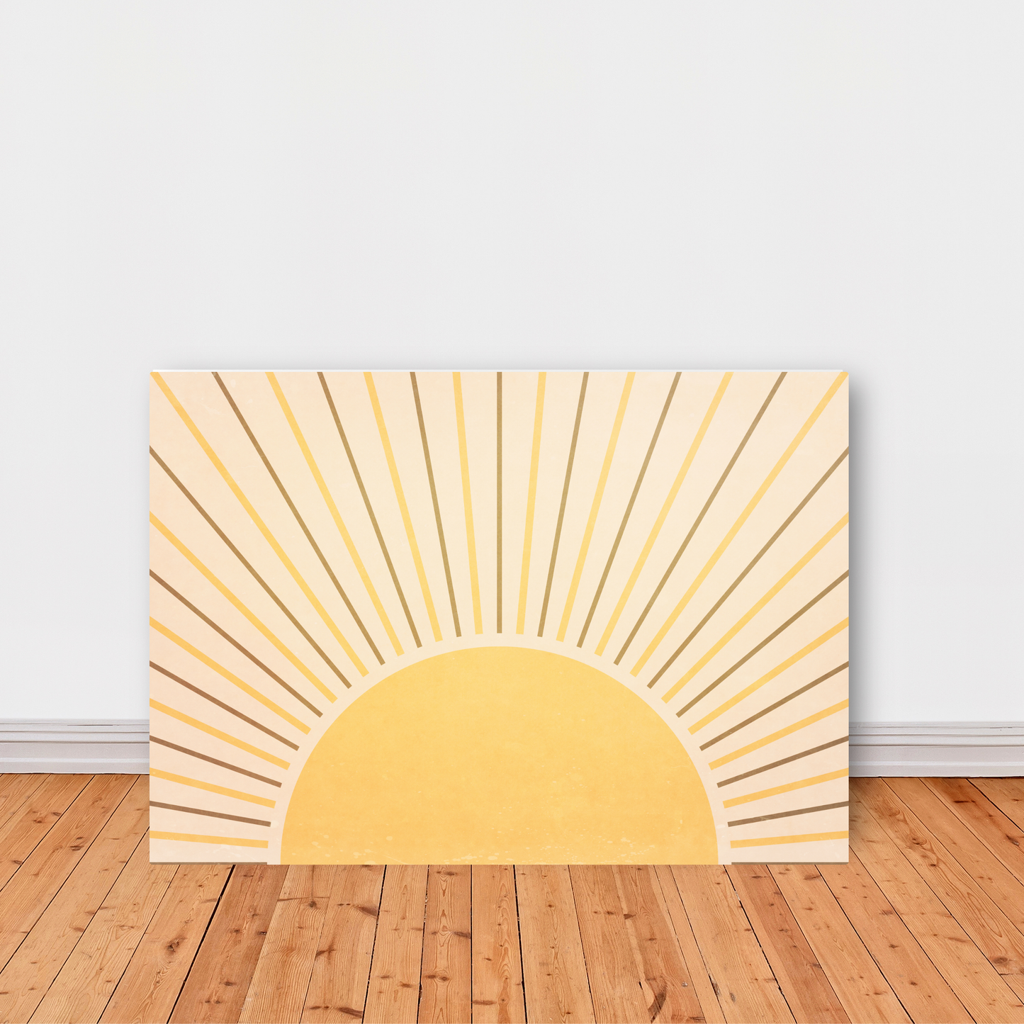 Boho Full Shining Sun and Rays by Print Punk Studio