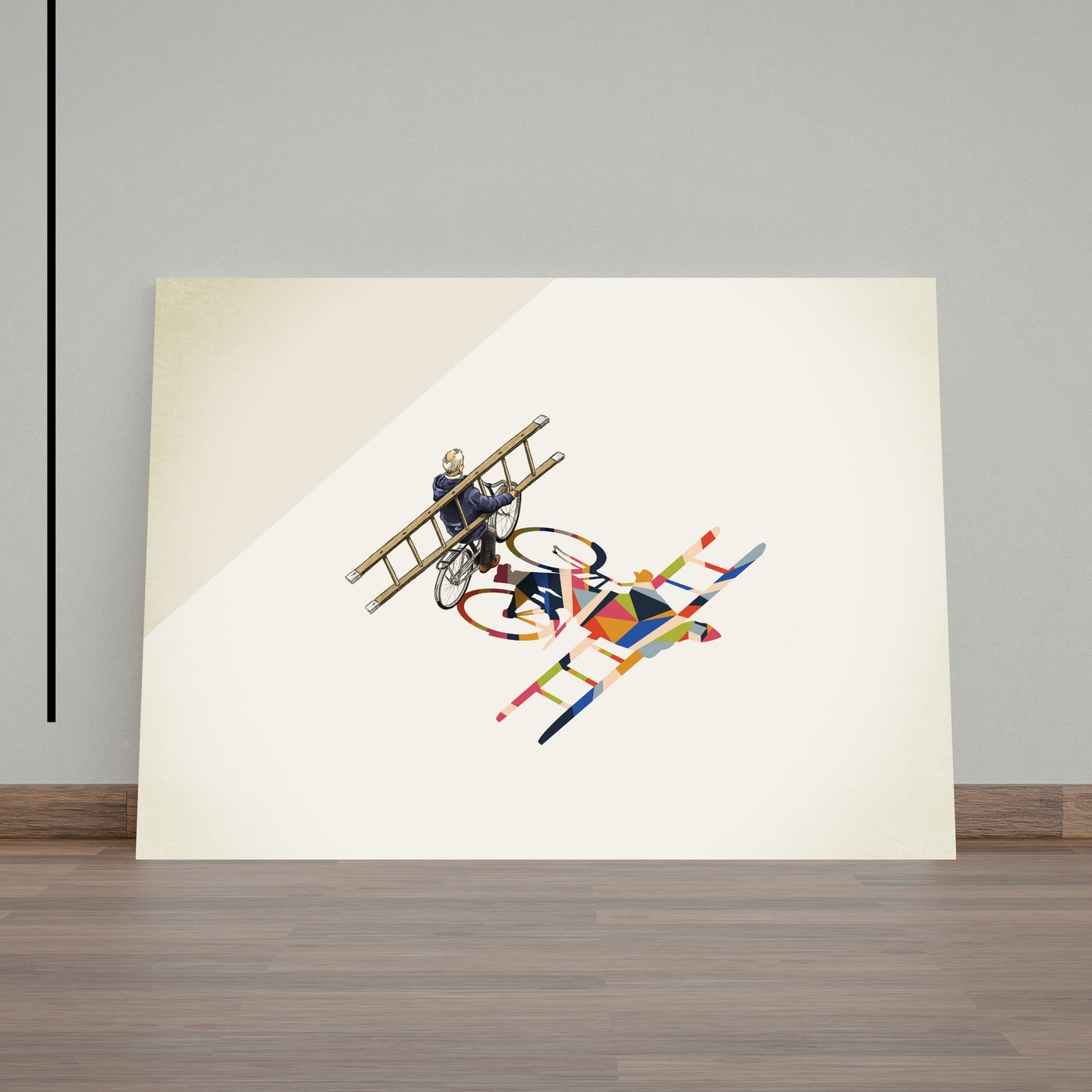 Walking Shadow Bicyclist  by Jason Ratliff