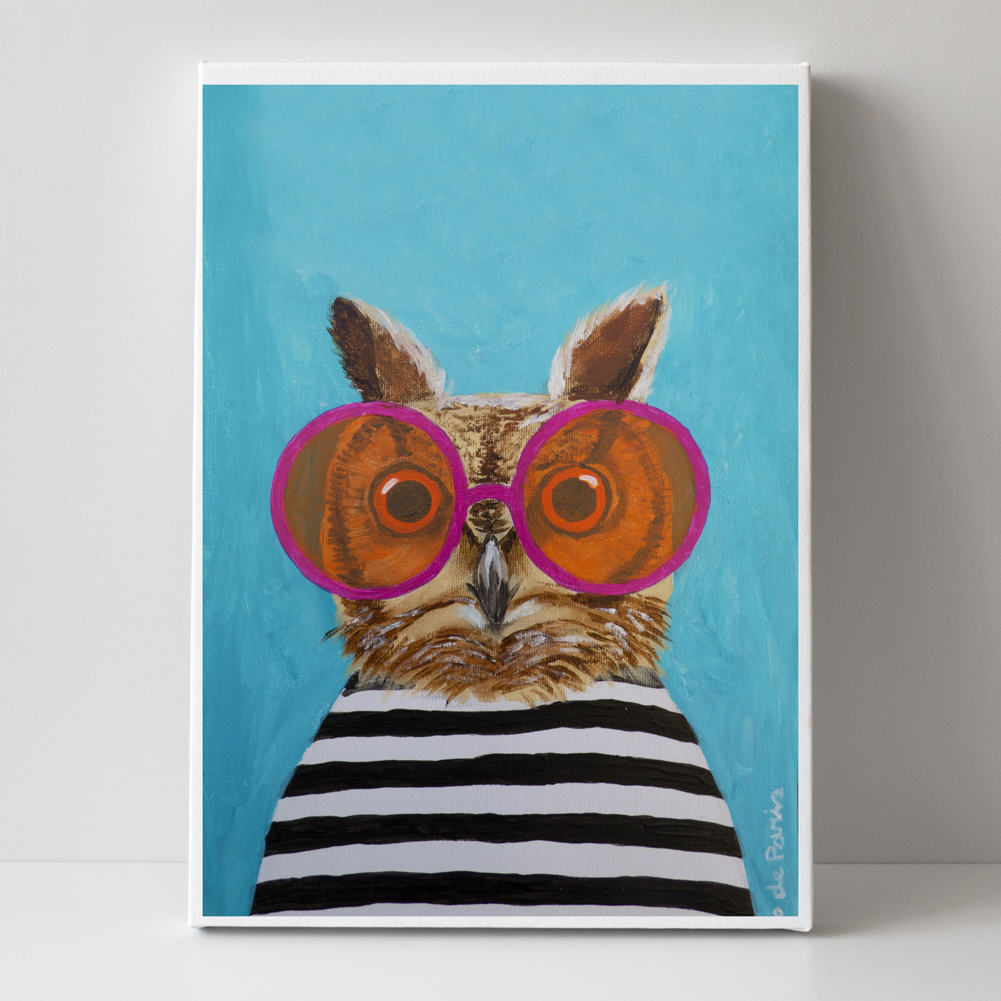 Stripy Owl by Coco Deparis