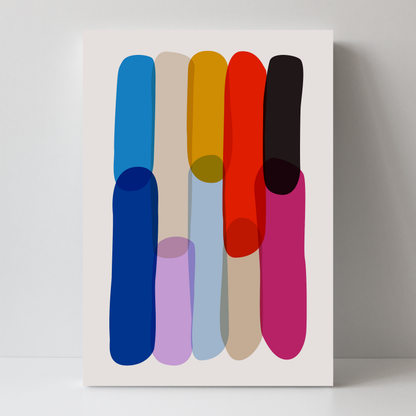 Bold Colourful Abstract Shapes by Print Punk Studio