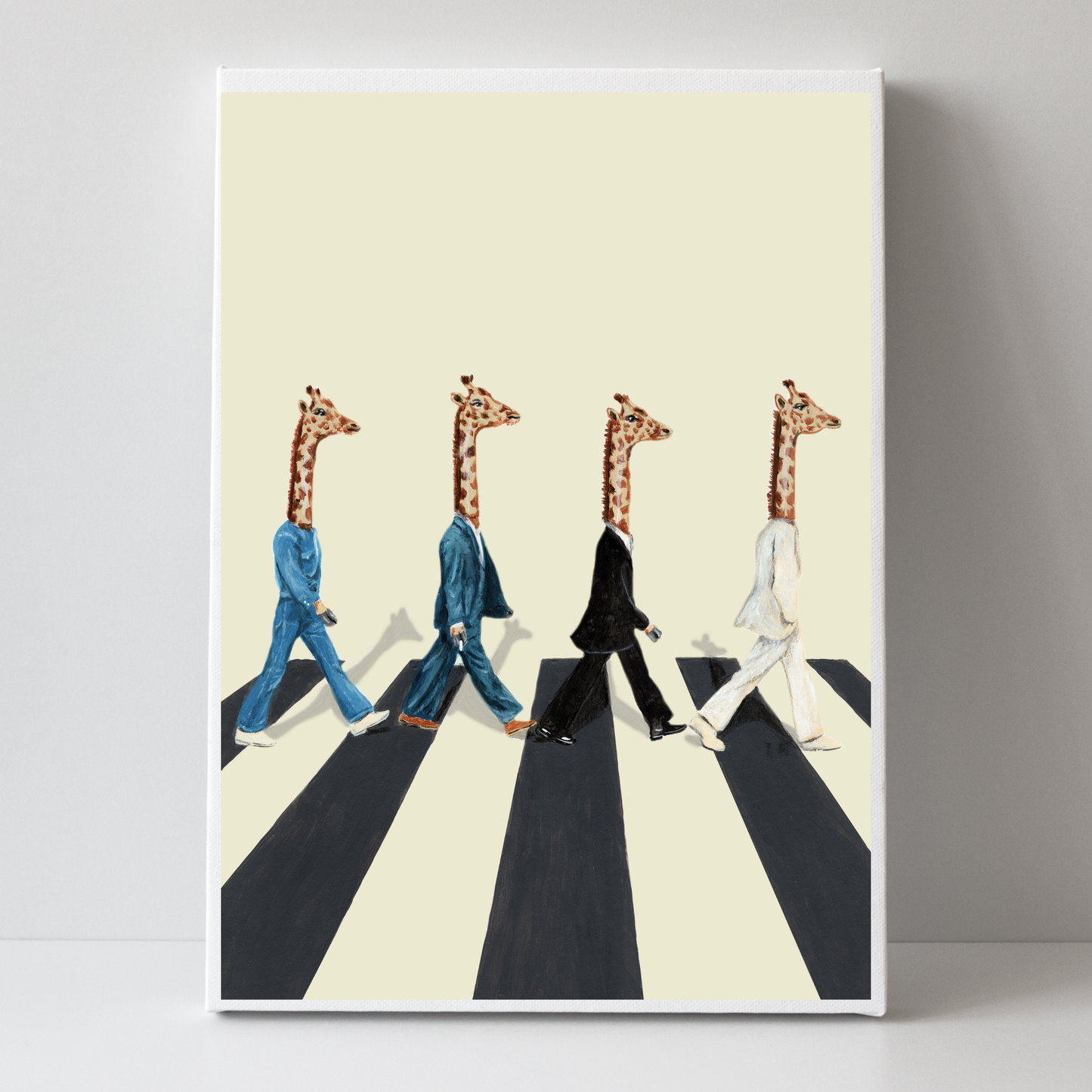 Beatles Giraffes Abbey Road by Coco Deparis