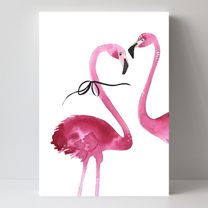 Flamingo Couple by Mercedes Lopez
