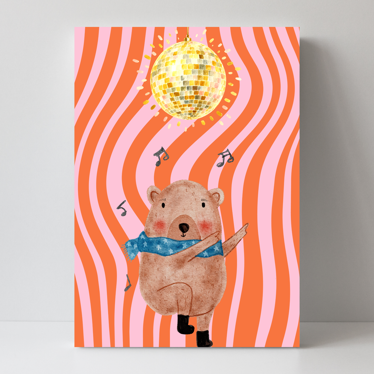 Disco Capybara by Print Studio By Anya
