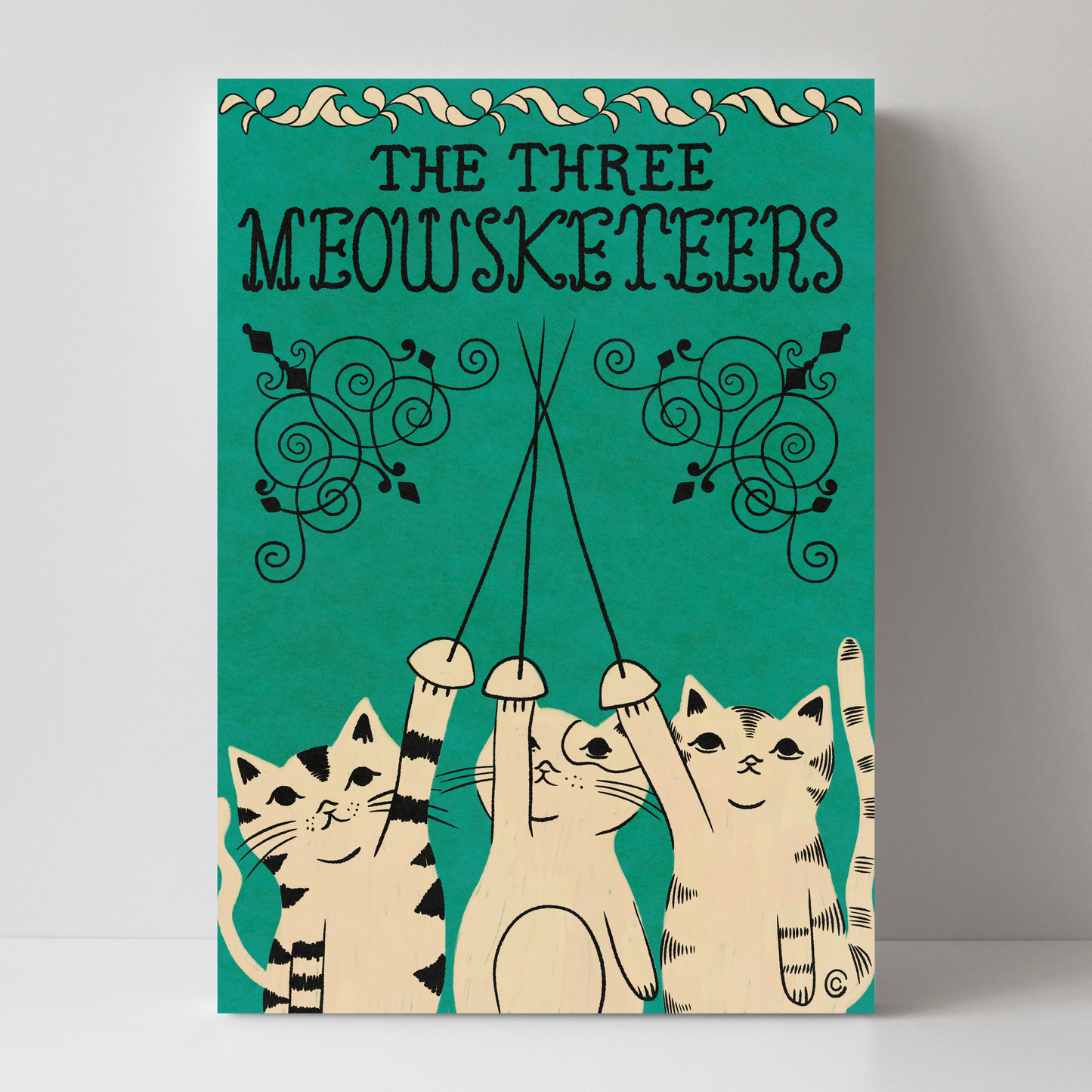 The Three Meowsketeers by Carrie Cantwell