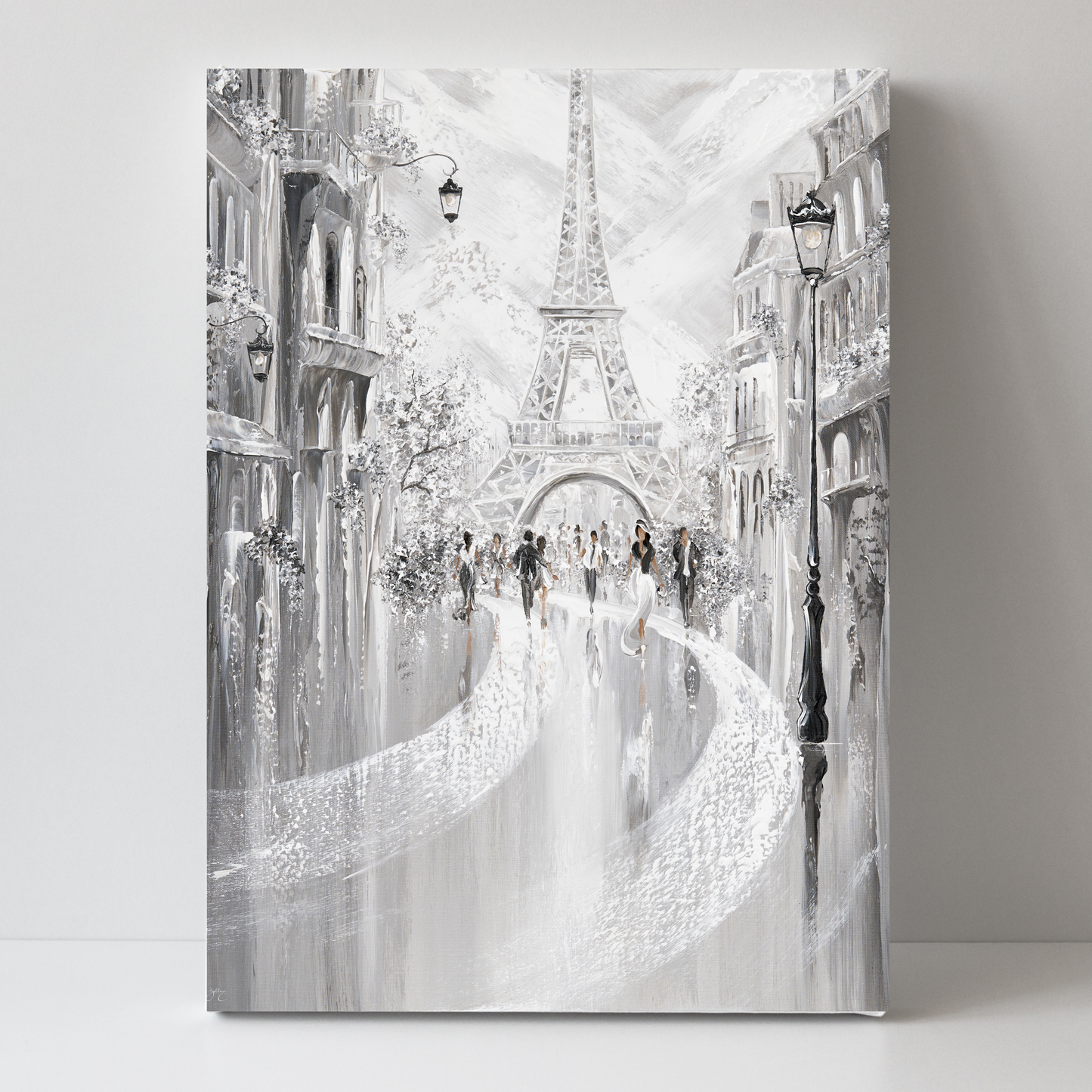 Eiffel Tower Silhouettes by Isabella Karolewicz