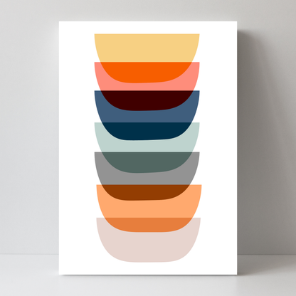 Abstract Mid Centuty Art by Print Punk Studio