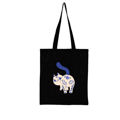 Purrcelin Cat No. 01 - Tote Bag by Carrie Cantwell