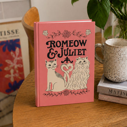 Romeow and Juliet - A5 Notepad by Carrie Cantwell