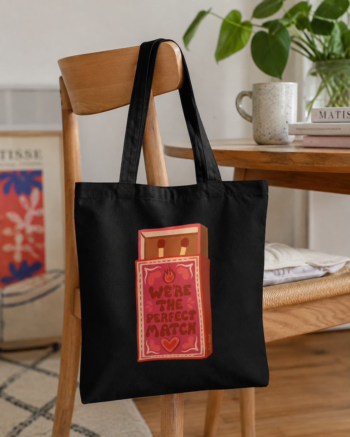 Perfect Match - Tote Bag by Carrie Cantwell